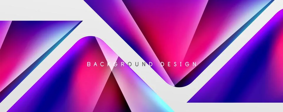 Triangle fluid color gradient abstract background. Vector Illustration For Stock Illustration