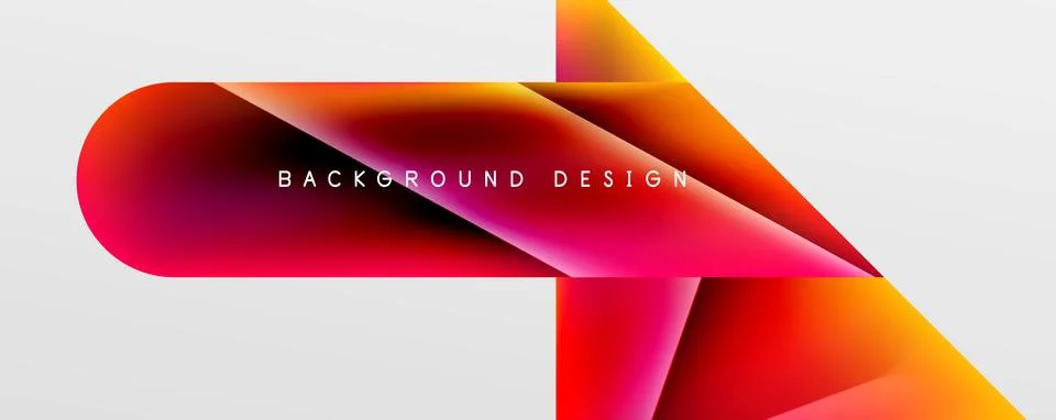 Triangle fluid color gradient abstract background. Vector Illustration For 스톡 일러스트