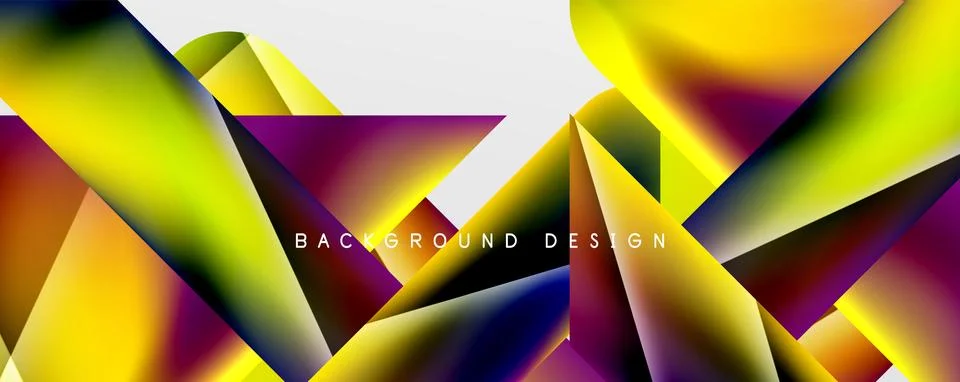 Triangle fluid color gradient abstract background. Vector Illustration For Stock Illustration