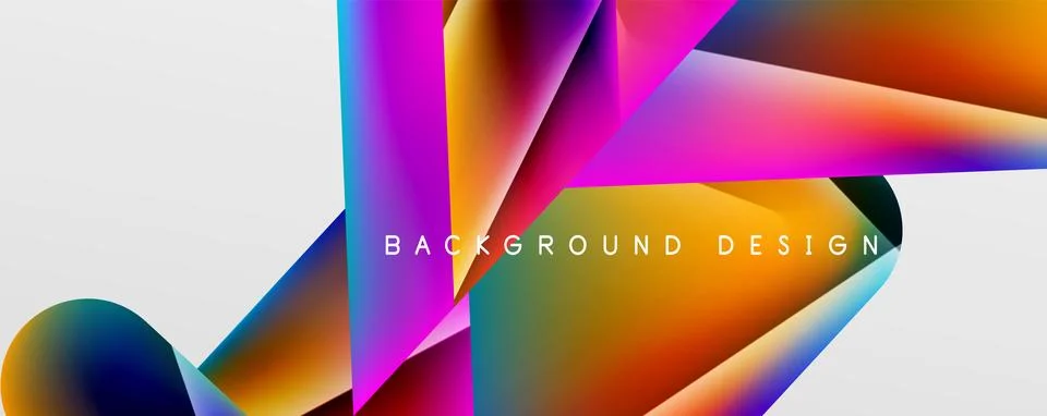 Triangle fluid color gradient abstract background. Vector Illustration For Stock Illustration