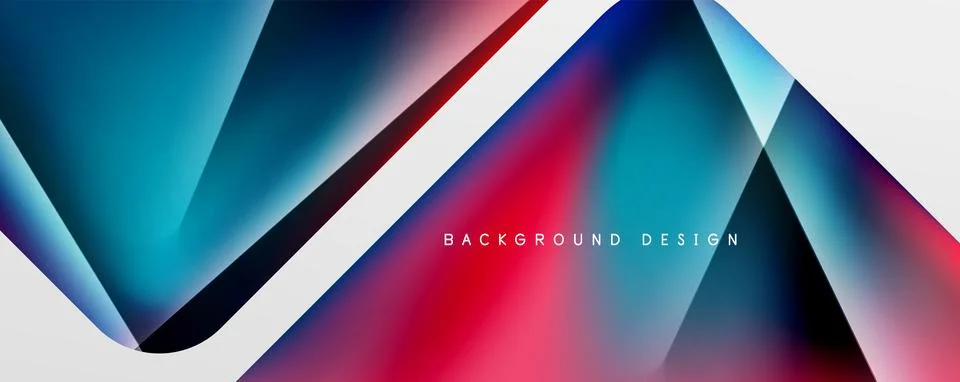 Triangle fluid color gradient abstract background. Vector Illustration For Stock Illustration