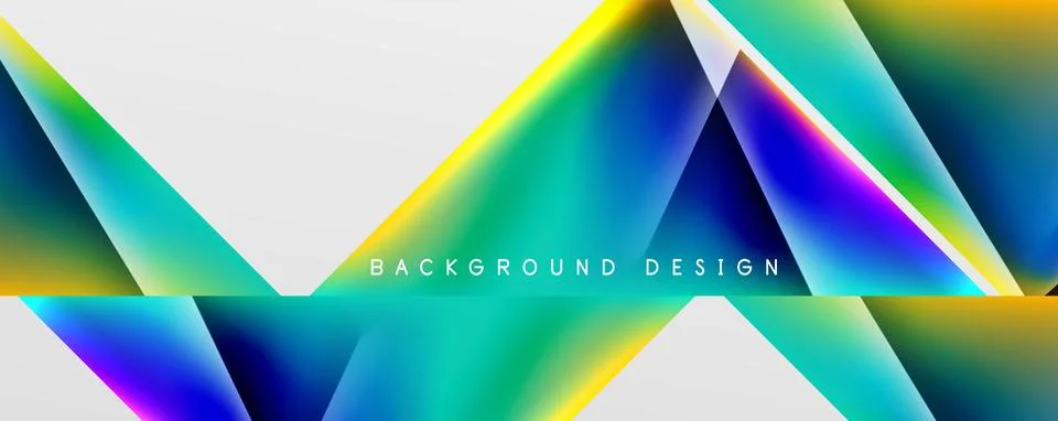 Triangle fluid color gradient abstract background. Vector Illustration For Stock Illustration