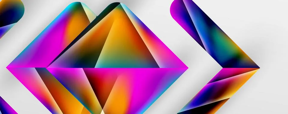 Triangle fluid color gradient abstract background. Vector Illustration For 스톡 일러스트