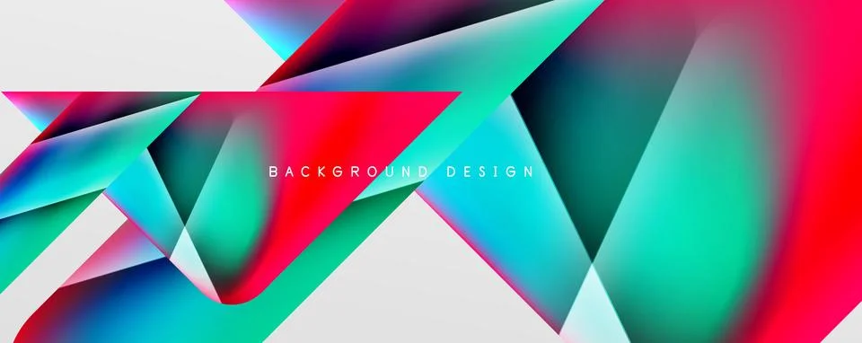 Triangle fluid color gradient abstract background. Vector Illustration For 스톡 일러스트