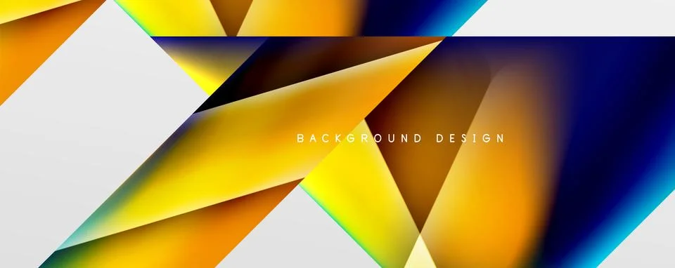 Triangle fluid color gradient abstract background. Vector Illustration For Illustrazione stock
