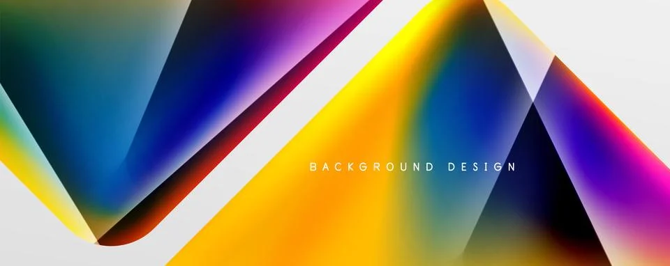 Triangle fluid color gradient abstract background. Vector Illustration For Stock Illustration