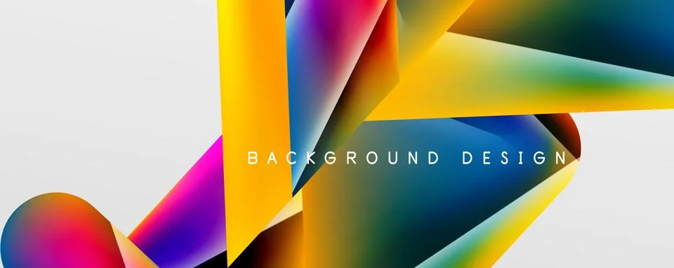 Triangle fluid color gradient abstract background. Vector Illustration For Stock Illustration