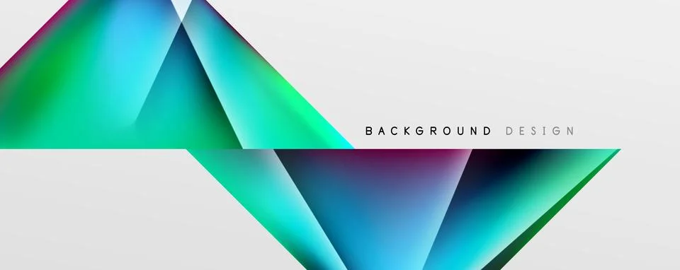 Triangle fluid color gradient abstract background. Vector Illustration For Stock Illustration