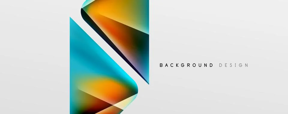 Triangle fluid color gradient abstract background. Vector Illustration For Illustrazione stock