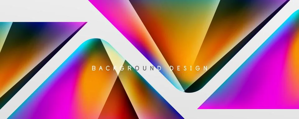 Triangle fluid color gradient abstract background. Vector Illustration For Stock Illustration