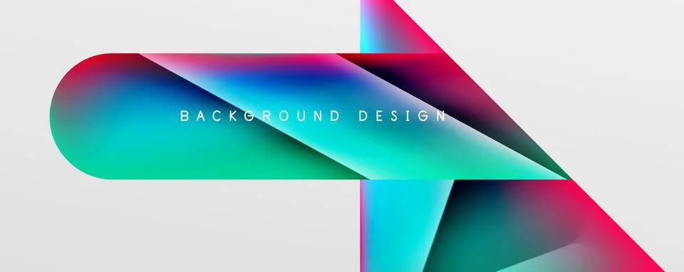 Triangle fluid color gradient abstract background. Vector Illustration For Stockillustratie