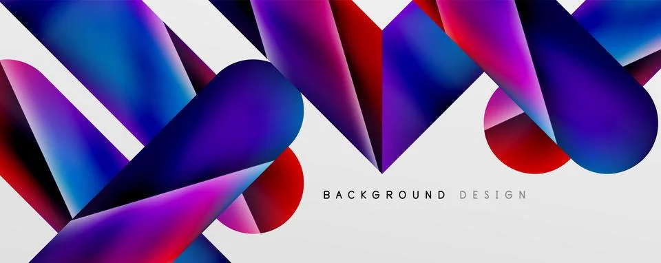 Triangle fluid color gradient abstract background. Vector Illustration For Stockillustratie