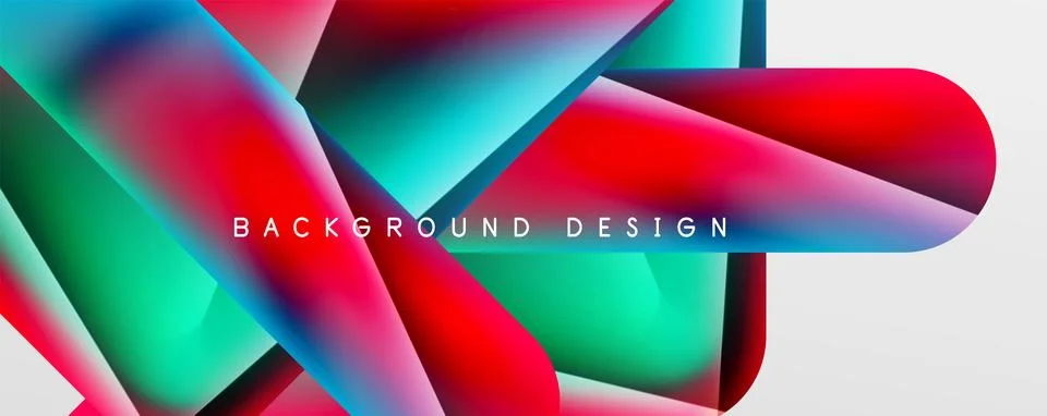 Triangle fluid color gradient abstract background. Vector Illustration For Stock Illustration