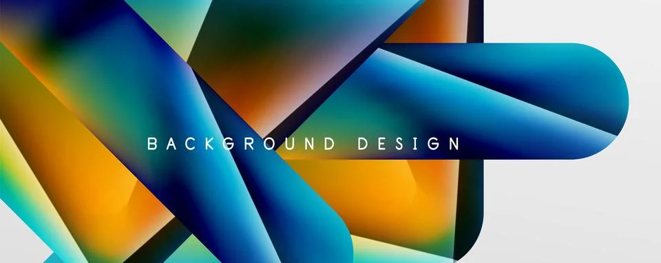 Triangle fluid color gradient abstract background. Vector Illustration For Illustrazione stock