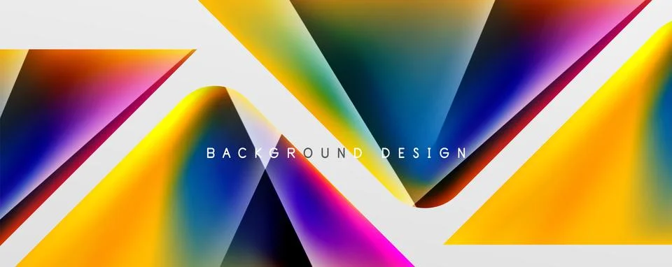 Triangle fluid color gradient abstract background. Vector Illustration For Stock Illustration