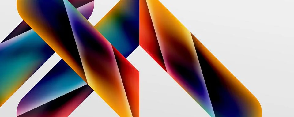 Triangle fluid color gradient abstract background. Vector Illustration For 스톡 일러스트