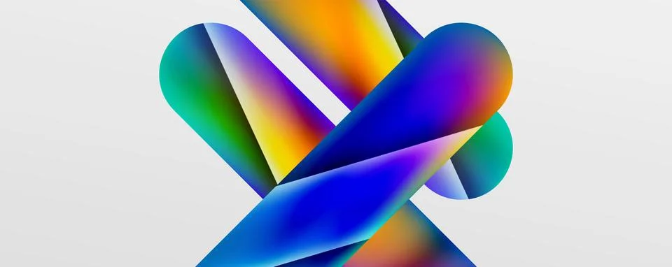 Triangle fluid color gradient abstract background. Vector Illustration For Stock Illustration