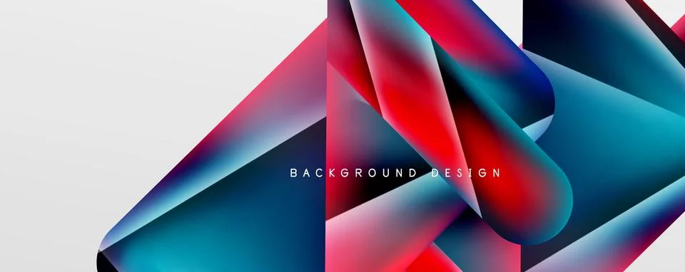 Triangle fluid color gradient abstract background. Vector Illustration For Illustrazione stock