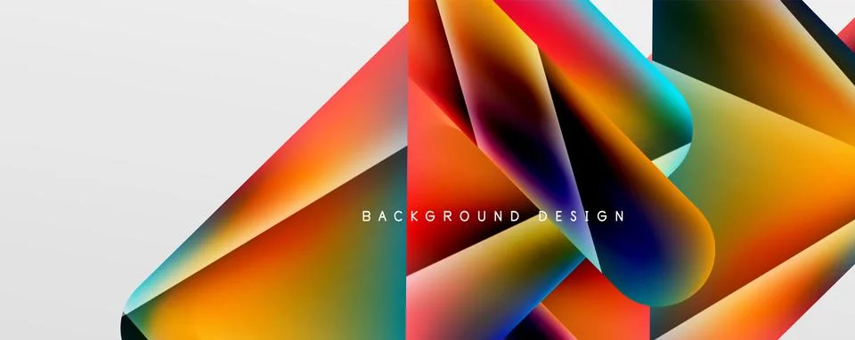 Triangle fluid color gradient abstract background. Vector Illustration For Stock Illustration