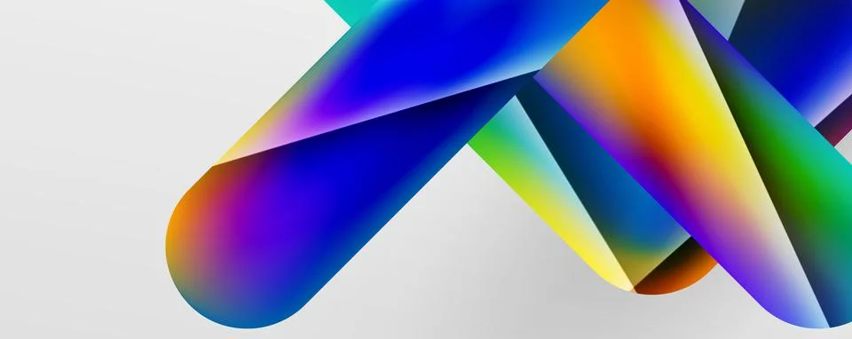 Triangle fluid color gradient abstract background. Vector Illustration For イラスト素材
