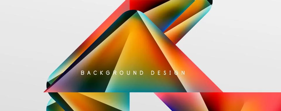 Triangle fluid color gradient abstract background. Vector Illustration For Stock Illustration