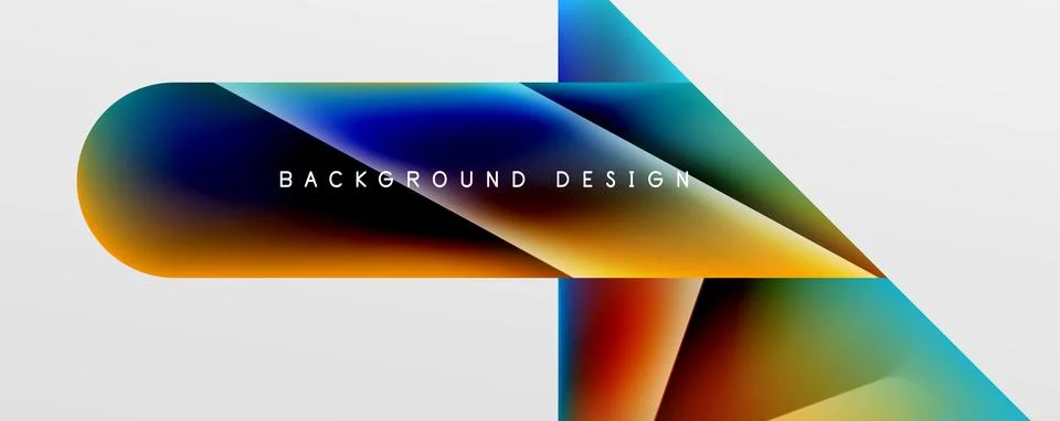 Triangle fluid color gradient abstract background. Vector Illustration For Illustrazione stock