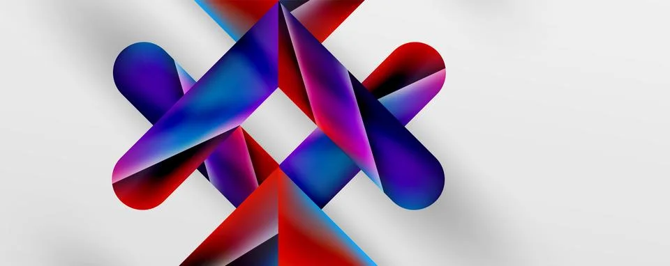 Triangle fluid color gradient abstract background. Vector Illustration For Illustrazione stock
