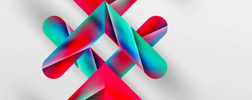 Triangle fluid color gradient abstract background. Vector Illustration For 스톡 일러스트