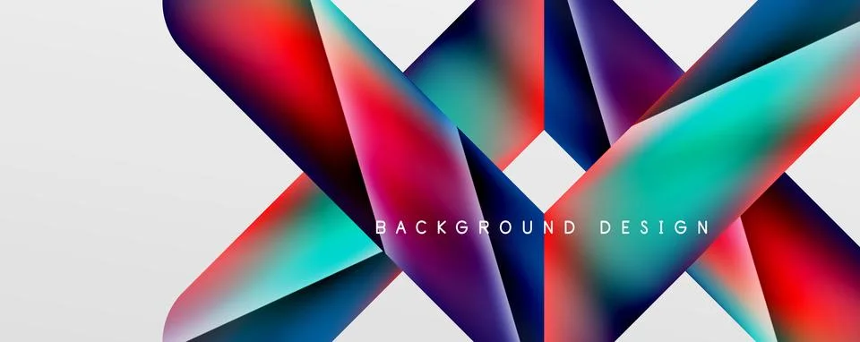 Triangle fluid color gradient abstract background. Vector Illustration For 스톡 일러스트