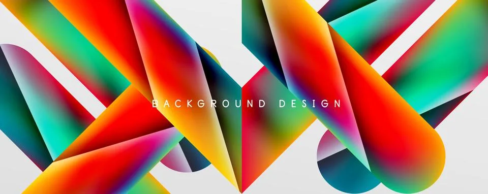 Triangle fluid color gradient abstract background. Vector Illustration For Illustrazione stock