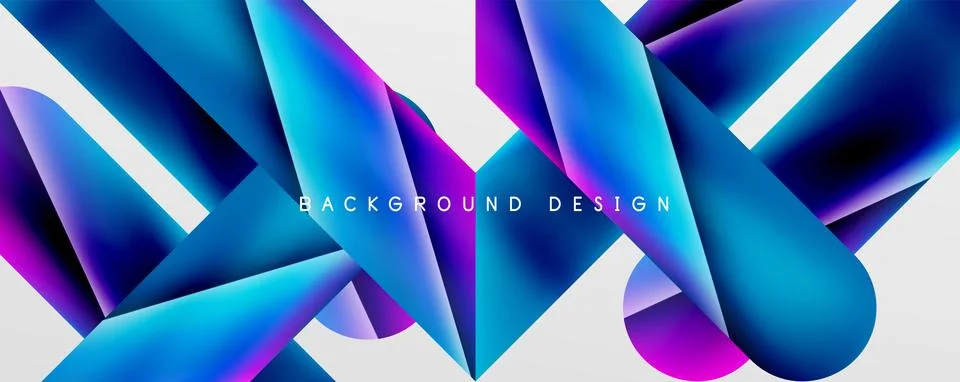 Triangle fluid color gradient abstract background. Vector Illustration For 스톡 일러스트
