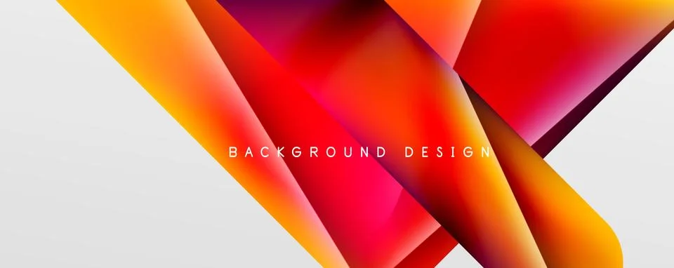 Triangle fluid color gradient abstract background. Vector Illustration For Illustrazione stock