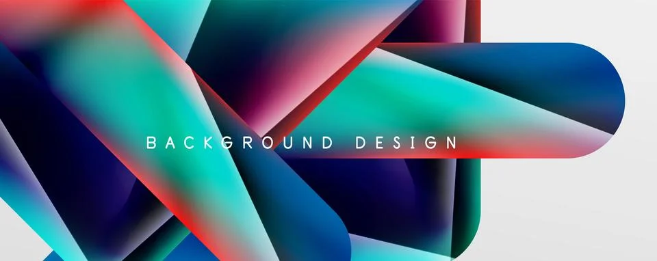 Triangle fluid color gradient abstract background. Vector Illustration For Illustrazione stock