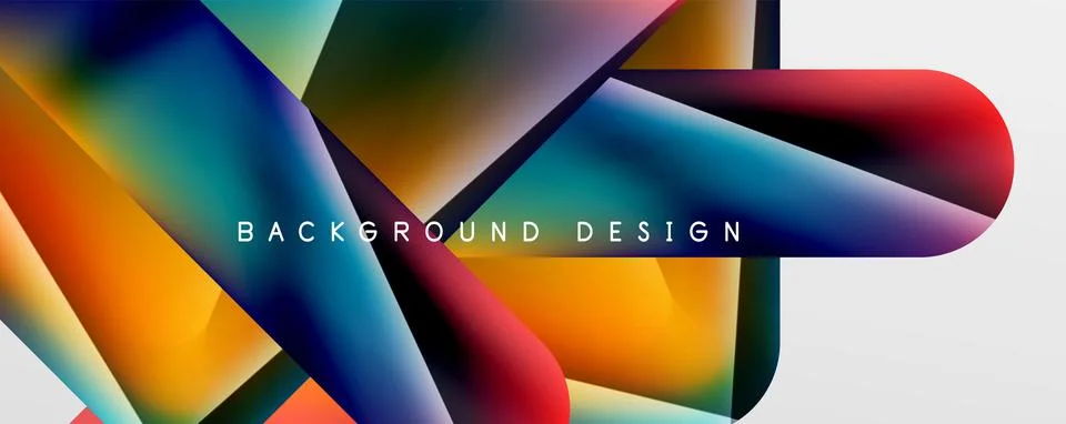Triangle fluid color gradient abstract background. Vector Illustration For Stock Illustration