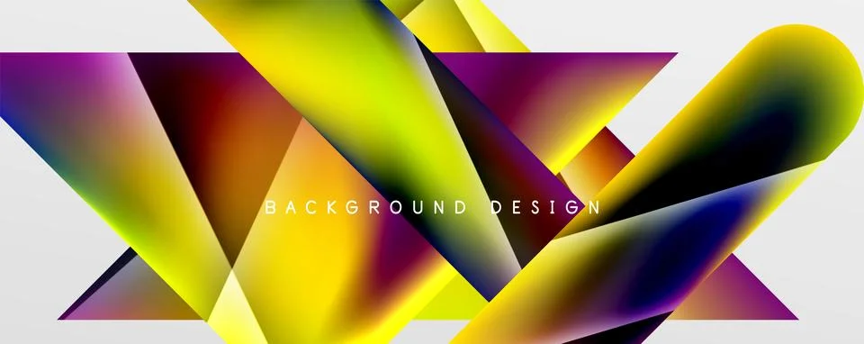 Triangle fluid color gradient abstract background. Vector Illustration For 스톡 일러스트
