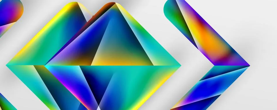 Triangle fluid color gradient abstract background. Vector Illustration For Illustrazione stock