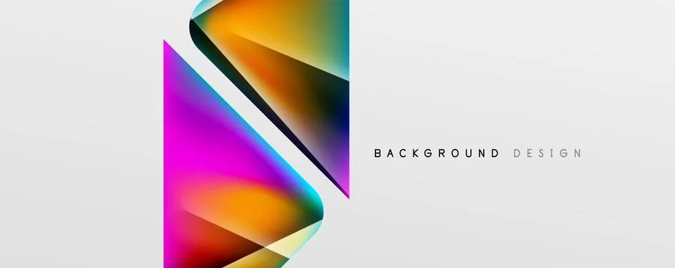 Triangle fluid color gradient abstract background. Vector Illustration For Stock Illustration