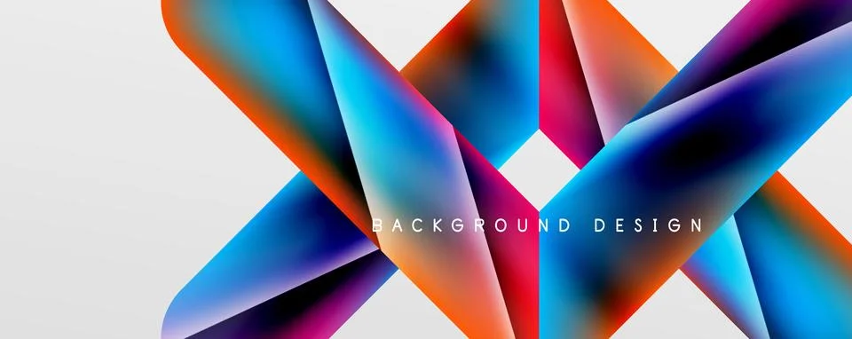 Triangle fluid color gradient abstract background. Vector Illustration For Stock Illustration