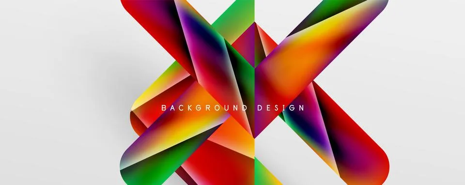 Triangle fluid color gradient abstract background. Vector Illustration For 스톡 일러스트