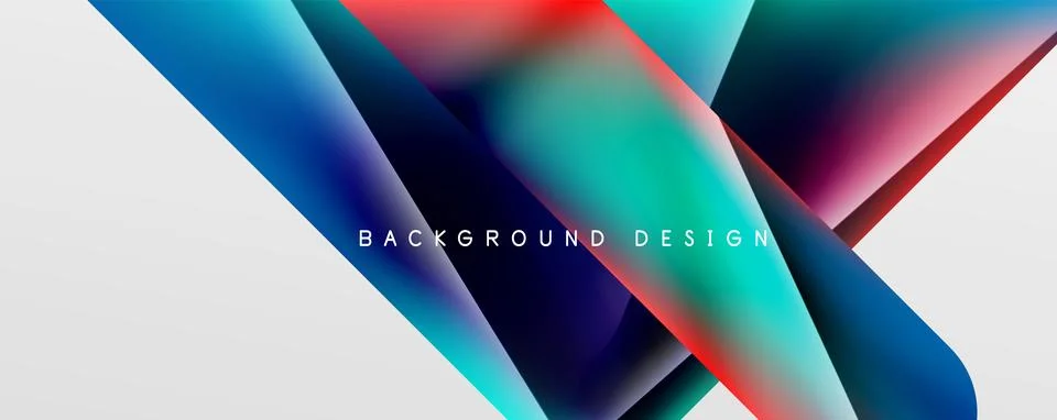 Triangle fluid color gradient abstract background. Vector Illustration For Illustrazione stock