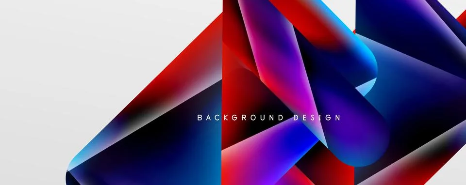 Triangle fluid color gradient abstract background. Vector Illustration For イラスト素材