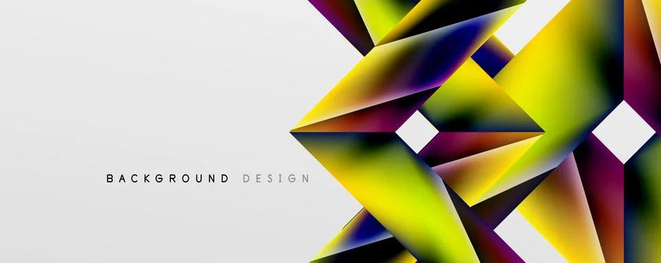 Triangle fluid color gradient abstract background. Vector Illustration For Stock Illustration
