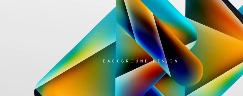Triangle fluid color gradient abstract background. Vector Illustration For Illustrazione stock