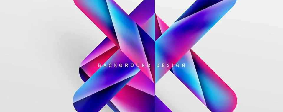 Triangle fluid color gradient abstract background. Vector Illustration For Stock Illustration