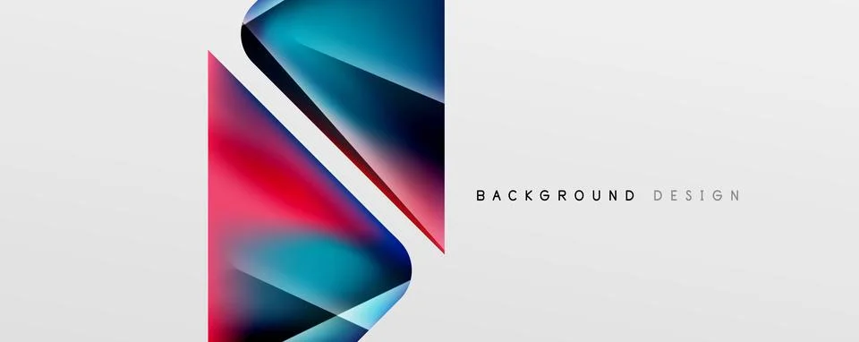 Triangle fluid color gradient abstract background. Vector Illustration For Illustrazione stock