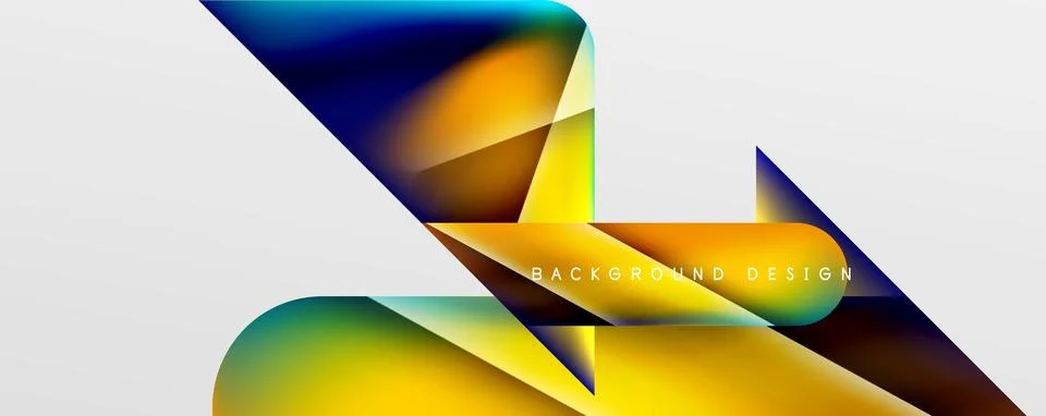 Triangle fluid color gradient abstract background. Vector Illustration For Stock Illustration