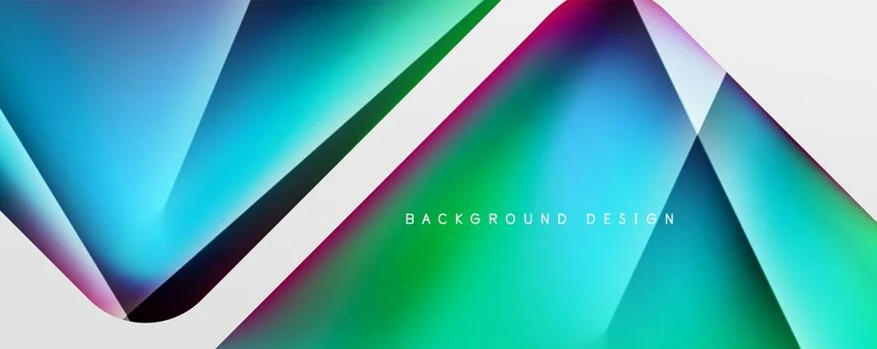 Triangle fluid color gradient abstract background. Vector Illustration For Illustrazione stock