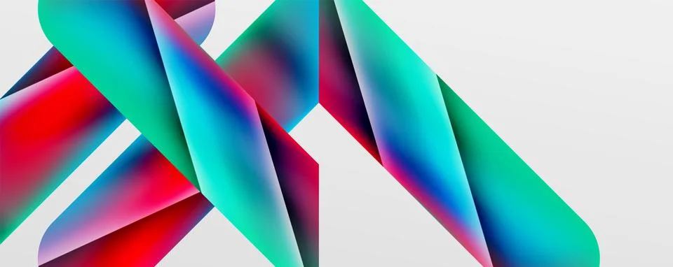 Triangle fluid color gradient abstract background. Vector Illustration For Stock Illustration
