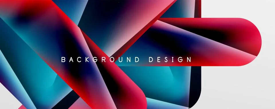 Triangle fluid color gradient abstract background. Vector Illustration For Stock Illustration