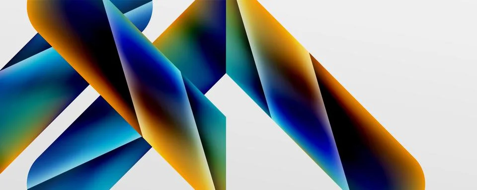 Triangle fluid color gradient abstract background. Vector Illustration For Stockillustratie